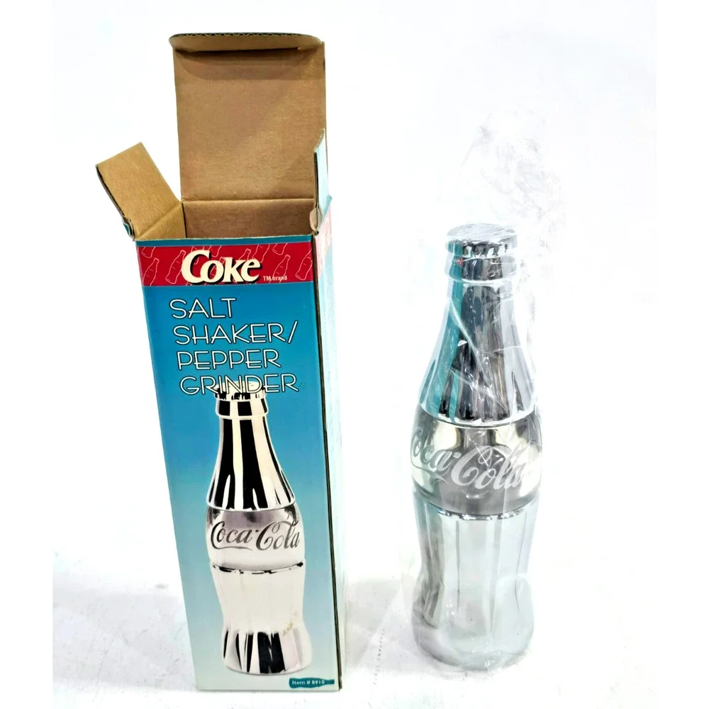 Coca Cola Diner Collection Bottle Salt Shaker Pepper Grinder NEW
